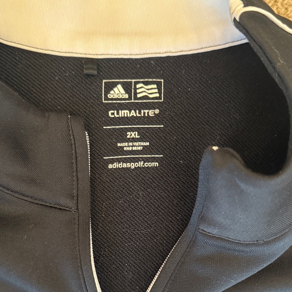 Adidas Men's Black Quarter Zip sweatshirt - Picture 6 of 7